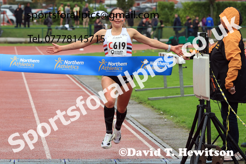 Womens Under-17s 2025 Northern Athletics Autumn Road Relays, Leigh, Lancashire. Photo: David T. Hewitson/Sports for All Pics